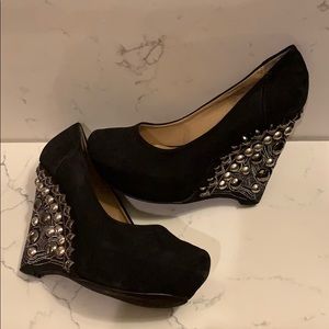 Studded Naughty Monkey Wedges